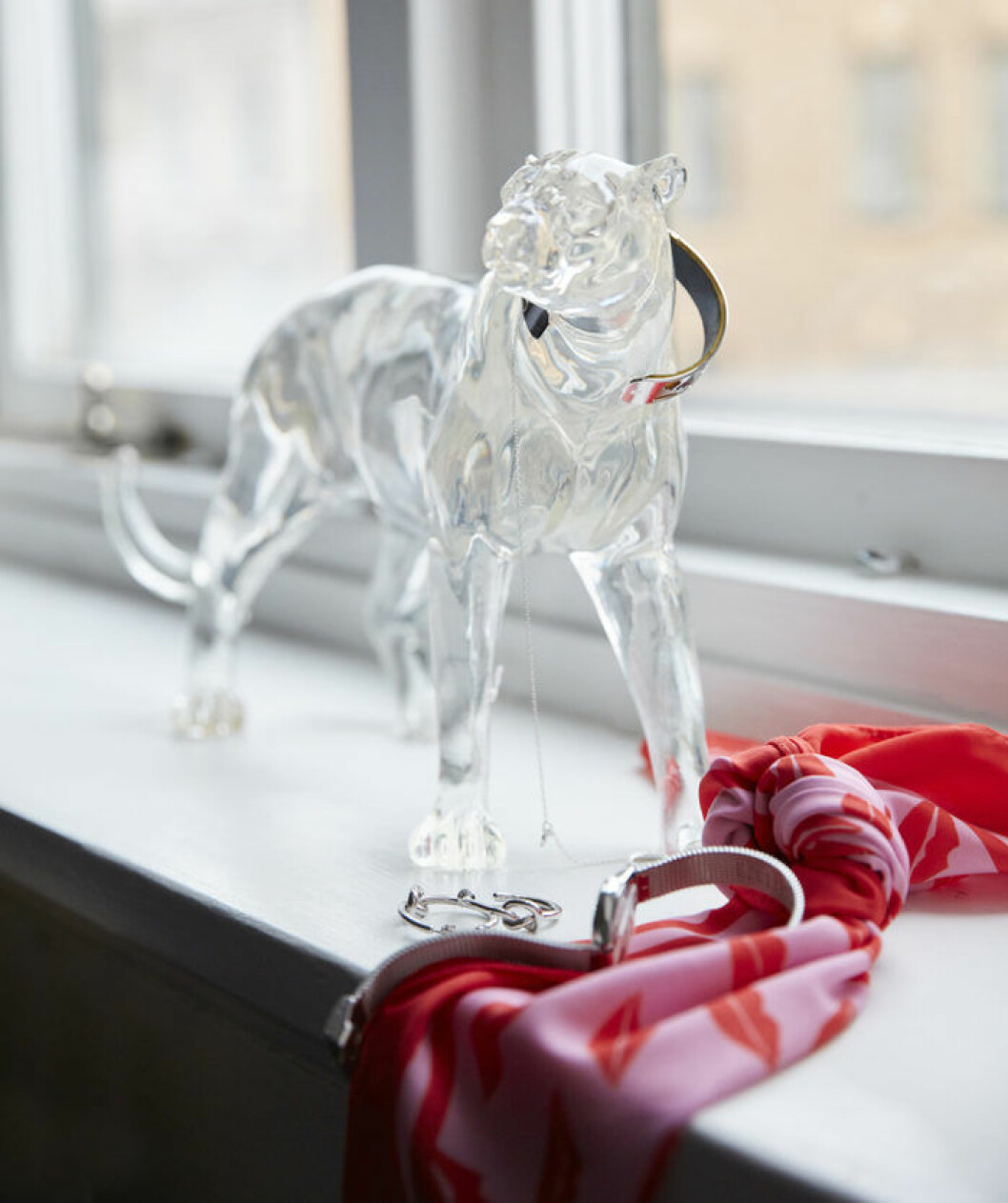 Vildkatt i glas, smyckeshållare från Jotex. Jotex vårnyheter 2018.