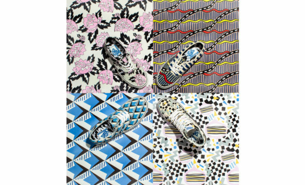 mönstrade sneakers