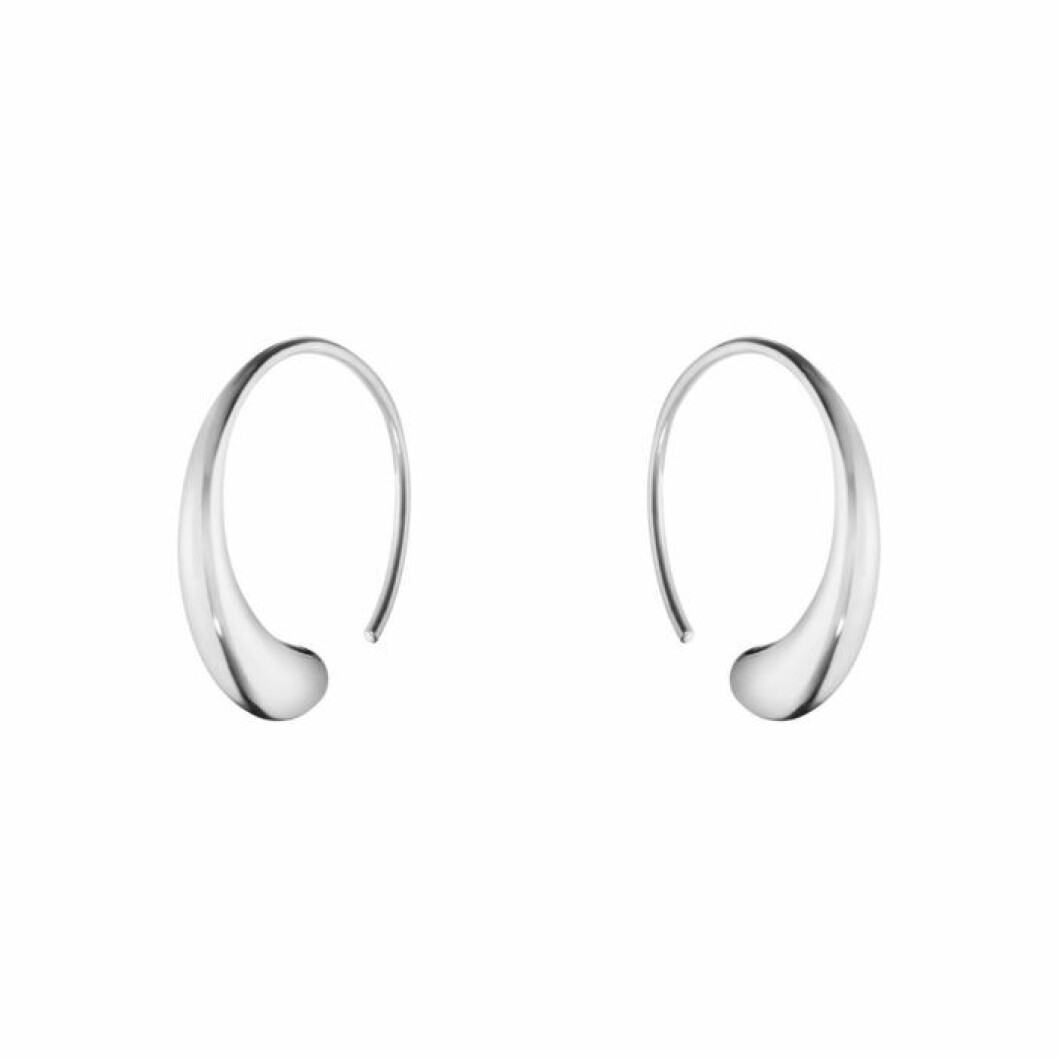 Stora hoops i silver