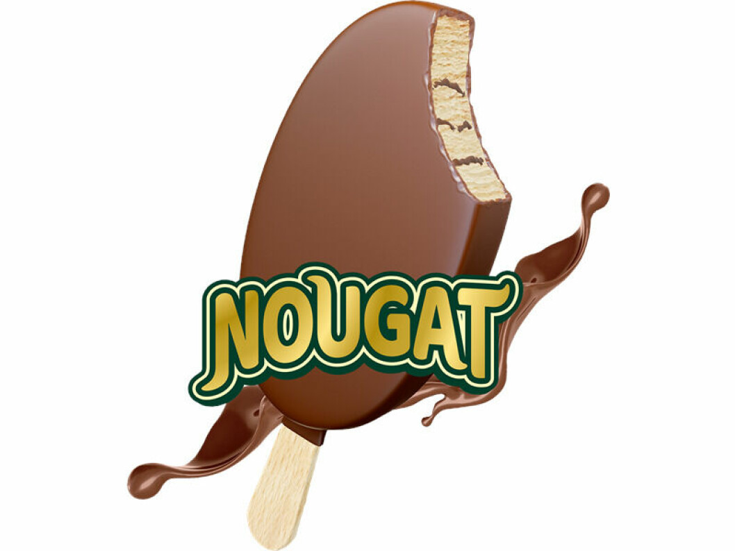 Pinnglassen Nougat. pinnglass nougat