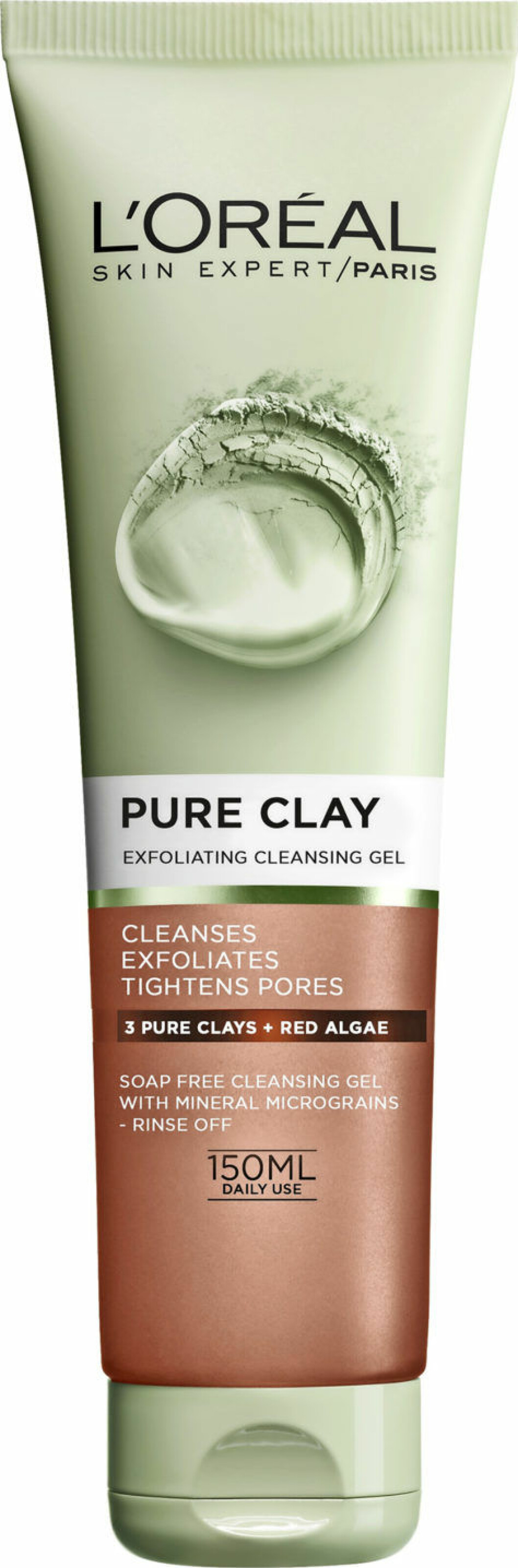 Гель эксфолиант. L'Oreal Skin Expert Paris зеленый. Loreal Pure Clay Cleanser гель. L'Oreal Paris Skin Expert гель. Algae Exfoliating face Cleansing Gel 150ml.