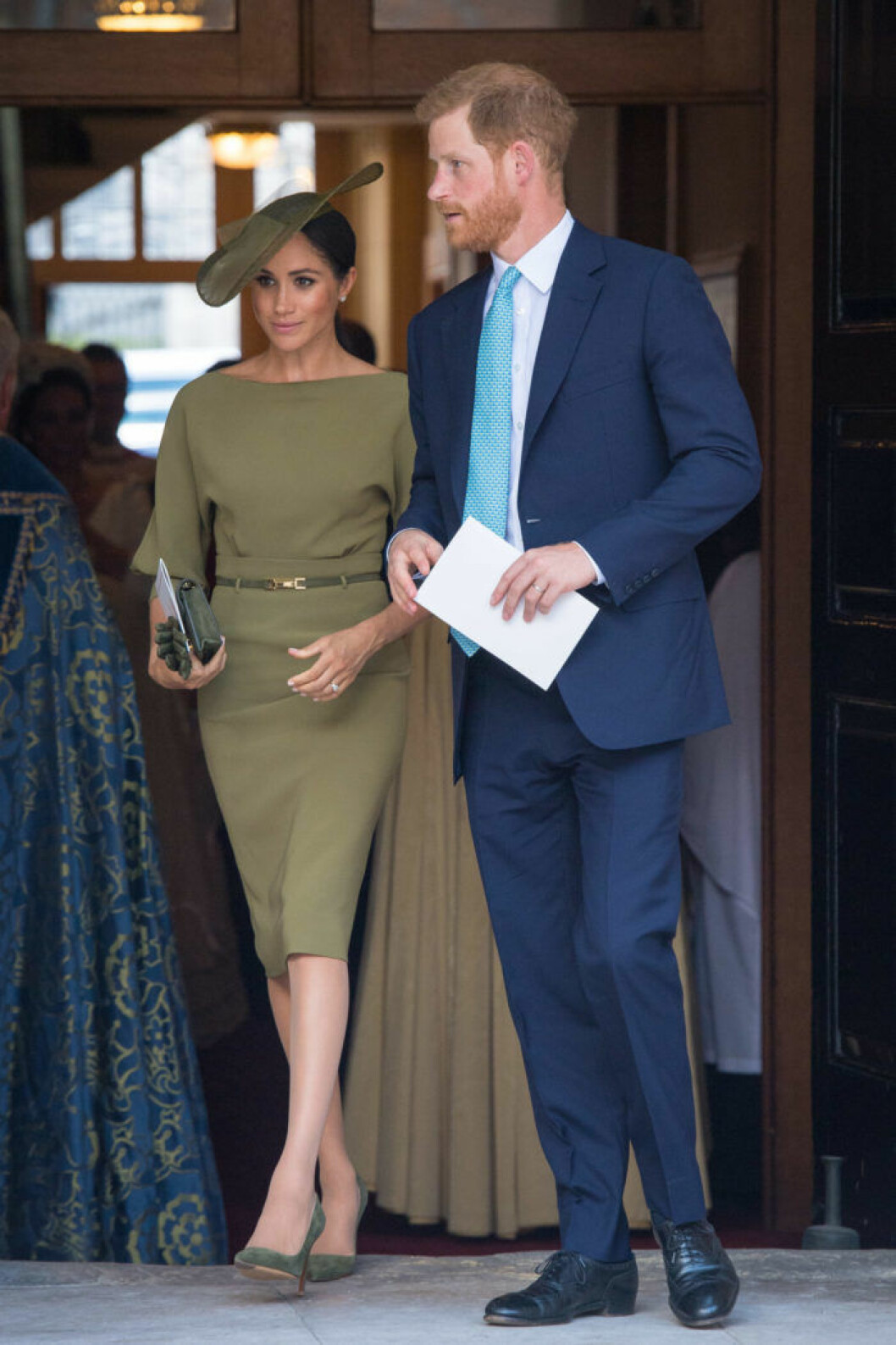 Meghan och Harry prins Louis dop