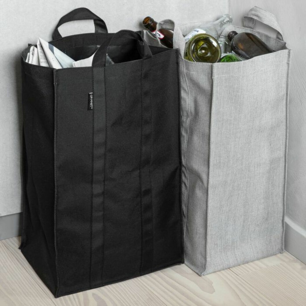 Granits kasse i återvunnen PET-plast går att använda till källsortering