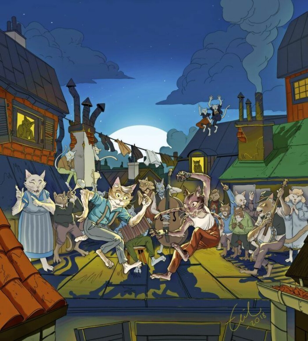 Musik med klös! Illustration: Emil Maxén