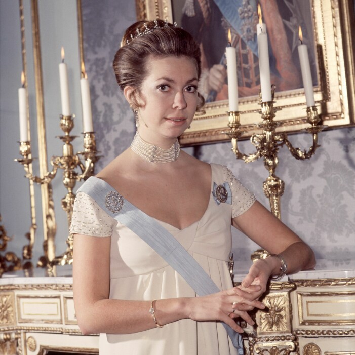 Prinsessan Christina på Drottningholms slott 1970.