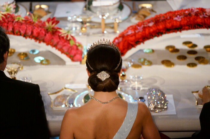 Kronprinsessan Victoria vid Nobel 2014.