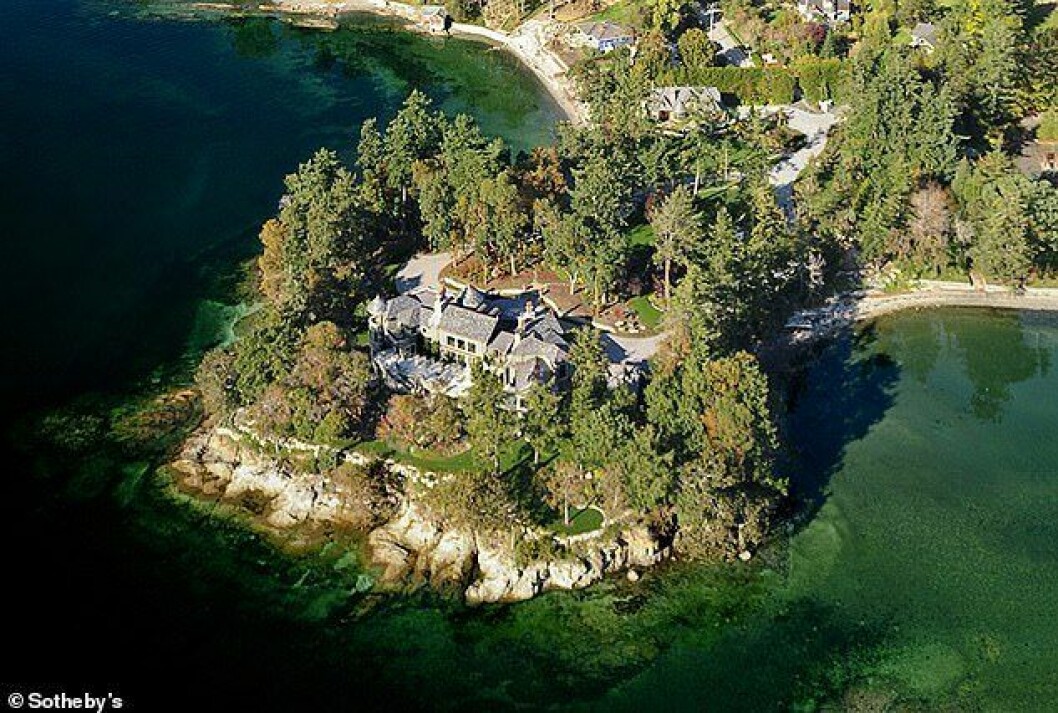 Harry och Meghans lyxvilla ovanifrån. Meghan och Prins Harrys nya hem i Kanada ovanifrån.