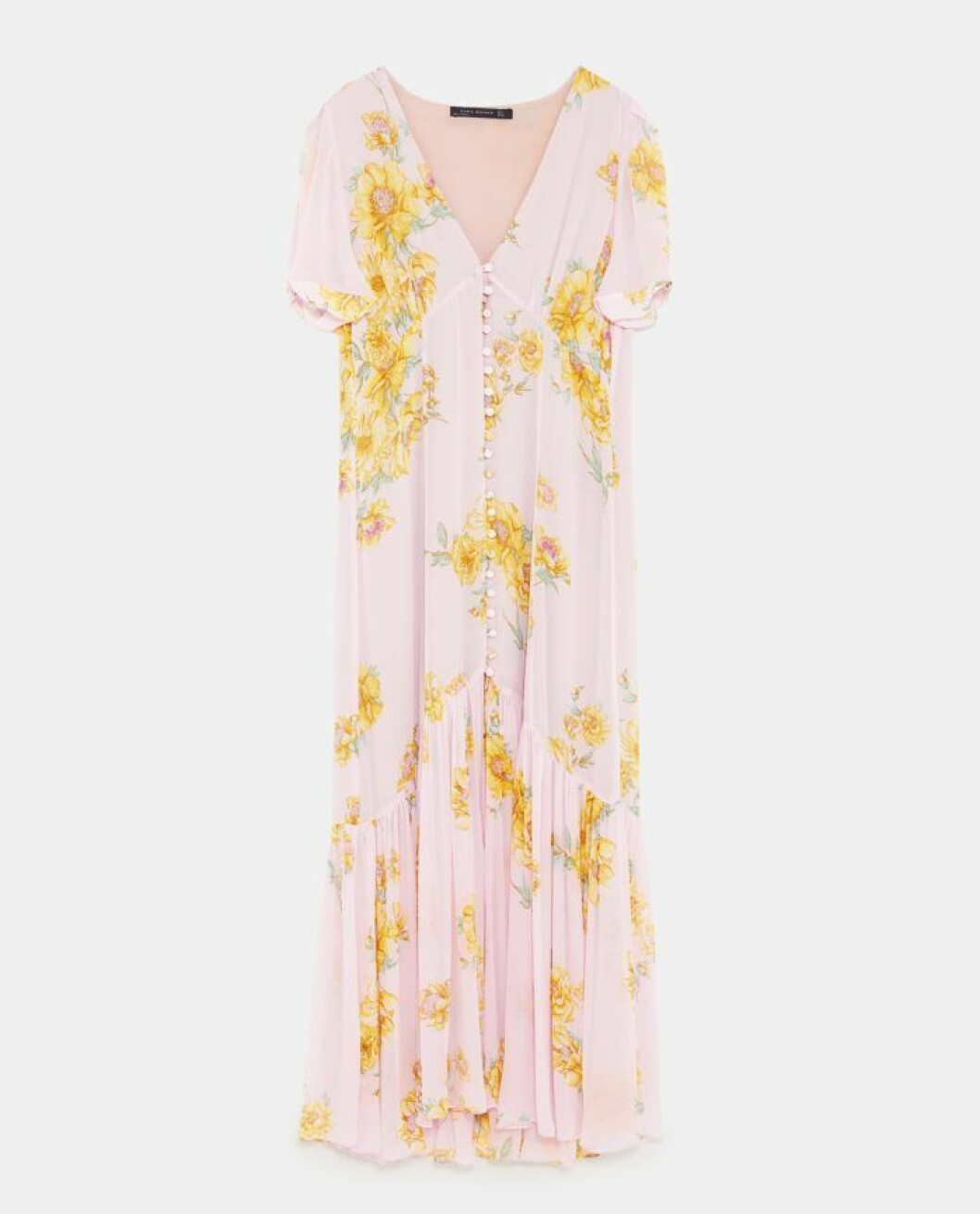 Rosa volangklänning från Zara