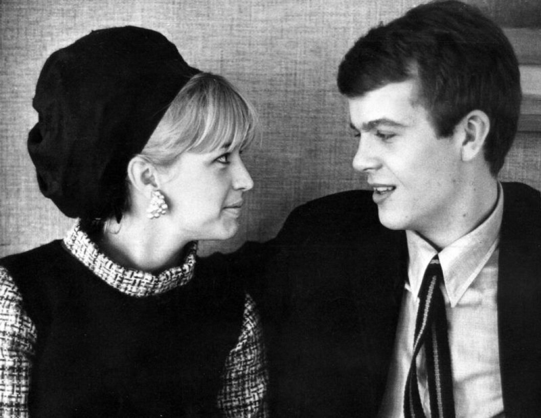 Lasse Berghagen växlade ringar med Barbro Lill-Babs Svensson under en supé på Berns i Stockholm 1965.