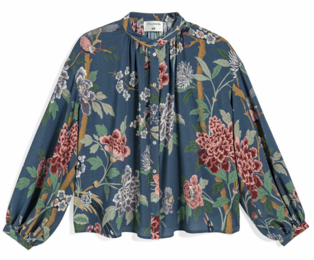 H&M GP & J Baker mörkblommig jacka