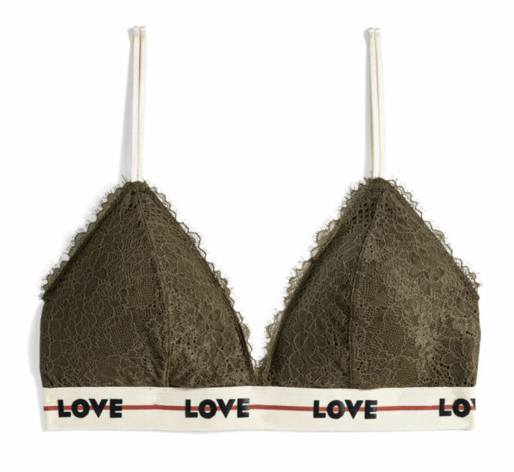 H&M x Love Stories mörkgrön bh