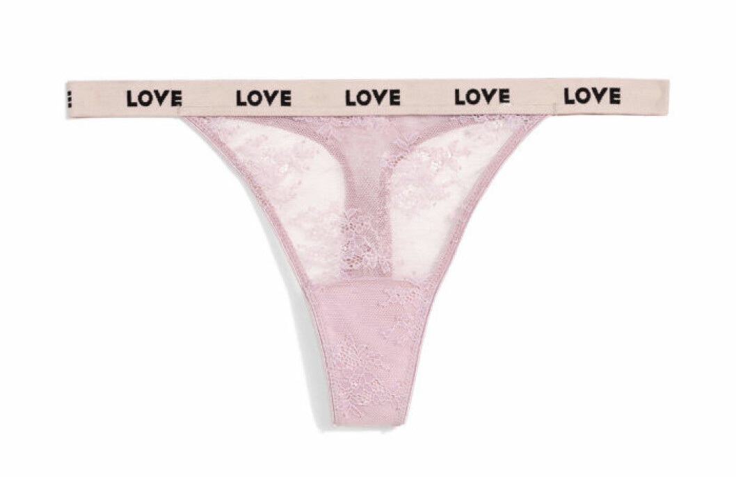H&M x Love Stories rosa stringtrosa