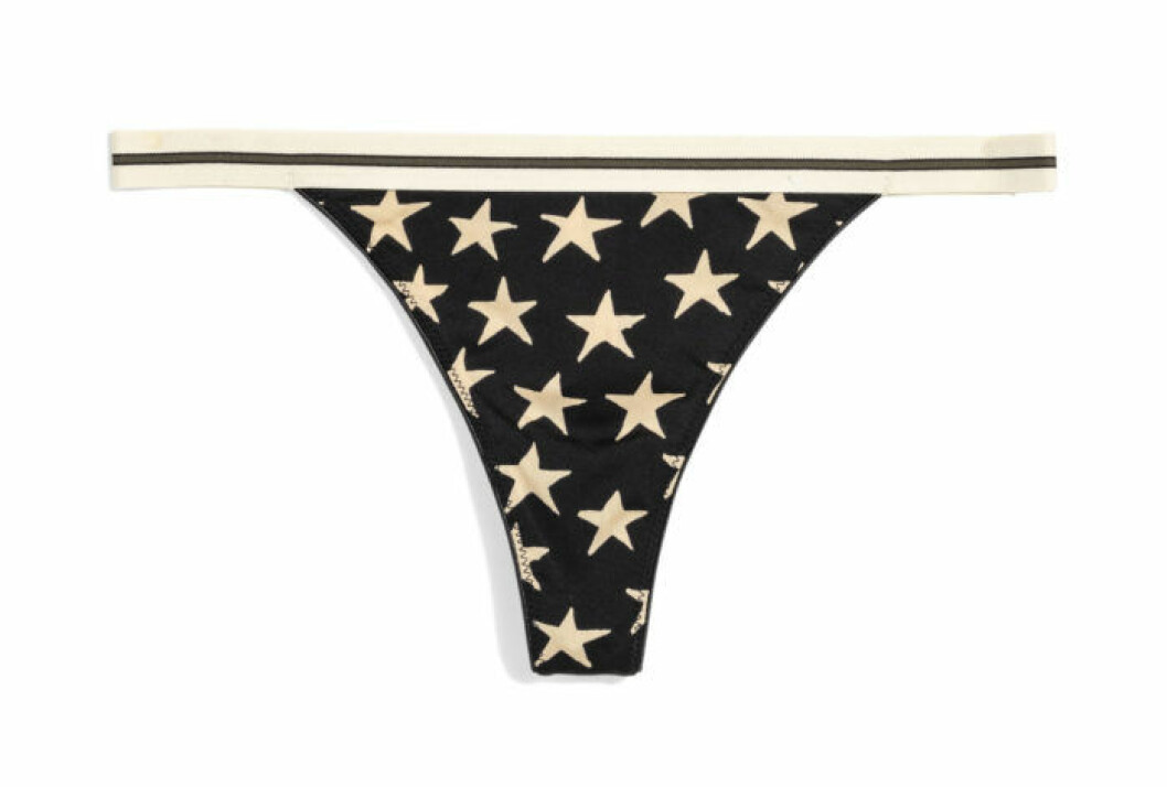 H&M x Love Stories stjärnmönstrad stringtrosa