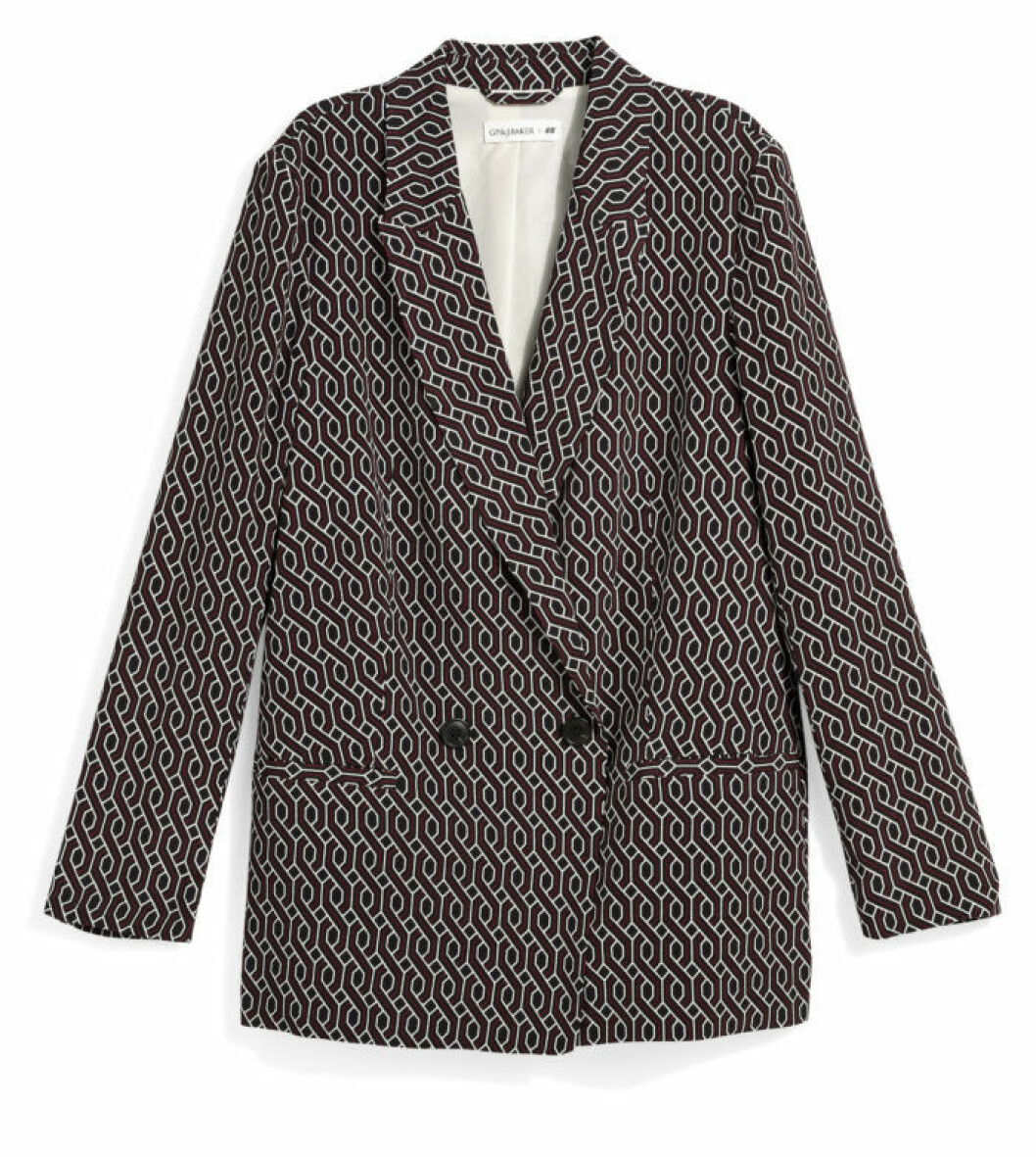 H&M GP & J Baker geometrisk mönstrad kavaj