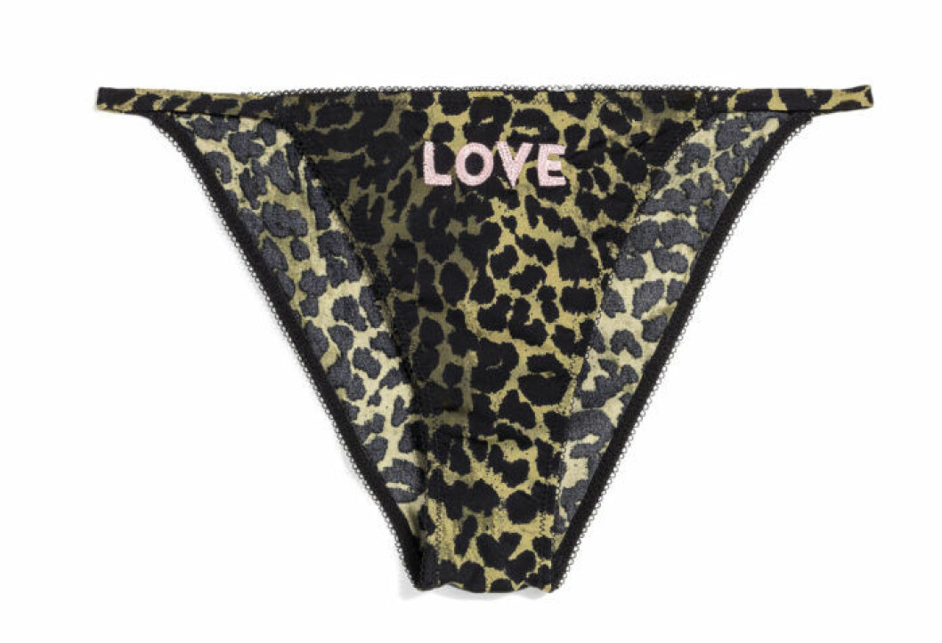 H&M x Love Stories leopardmönstrad trosa