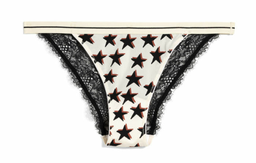 H&M x Love Stories trosa med stjärnor på vit botten