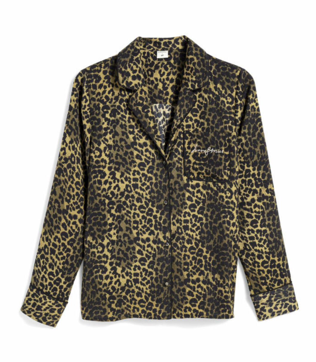 H&M x Love Stories pyjamasskjorta i leopardmönster