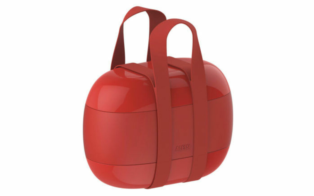 Röd matbox från Alessi