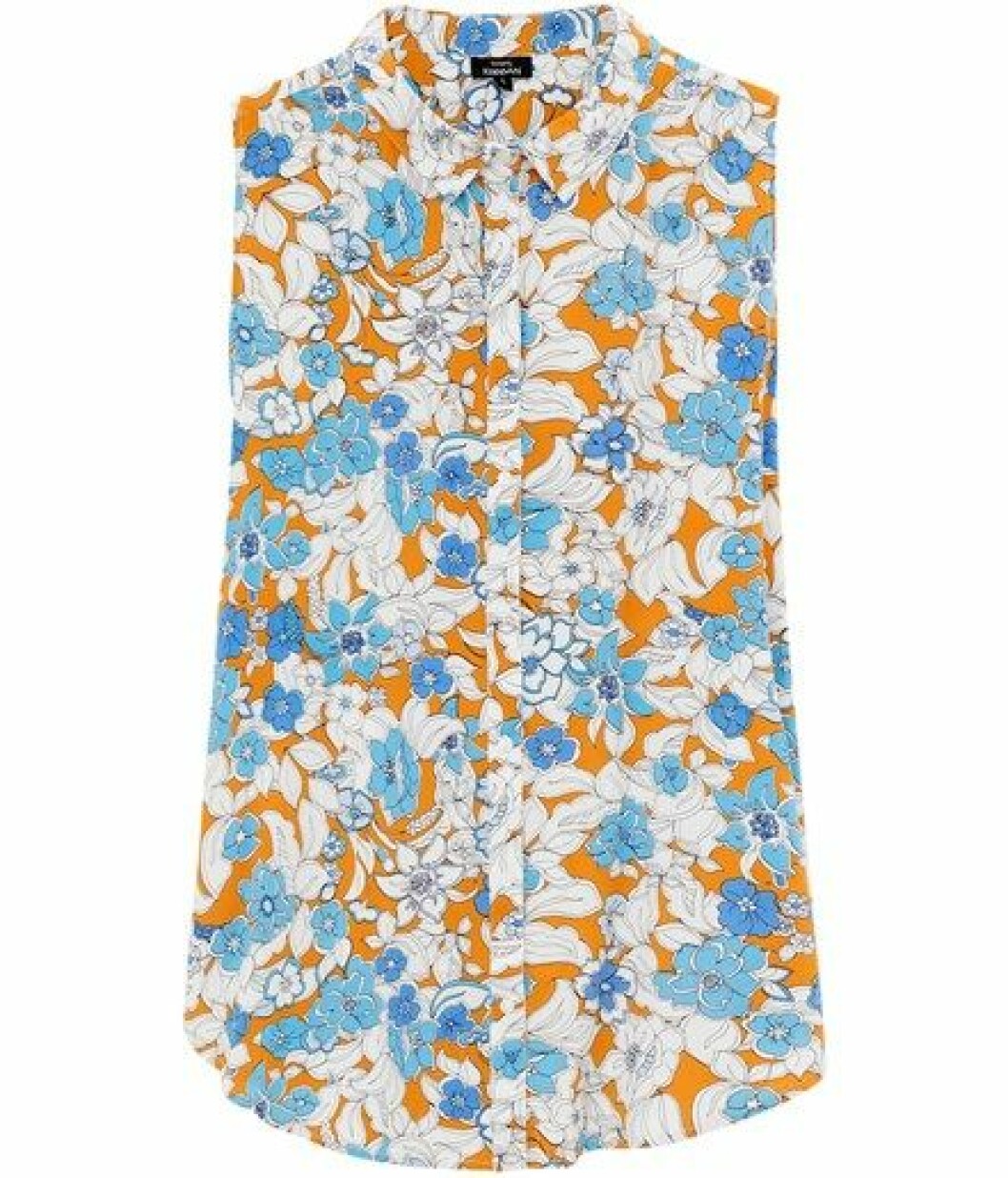Blommig ärmlös blus från Kappahl