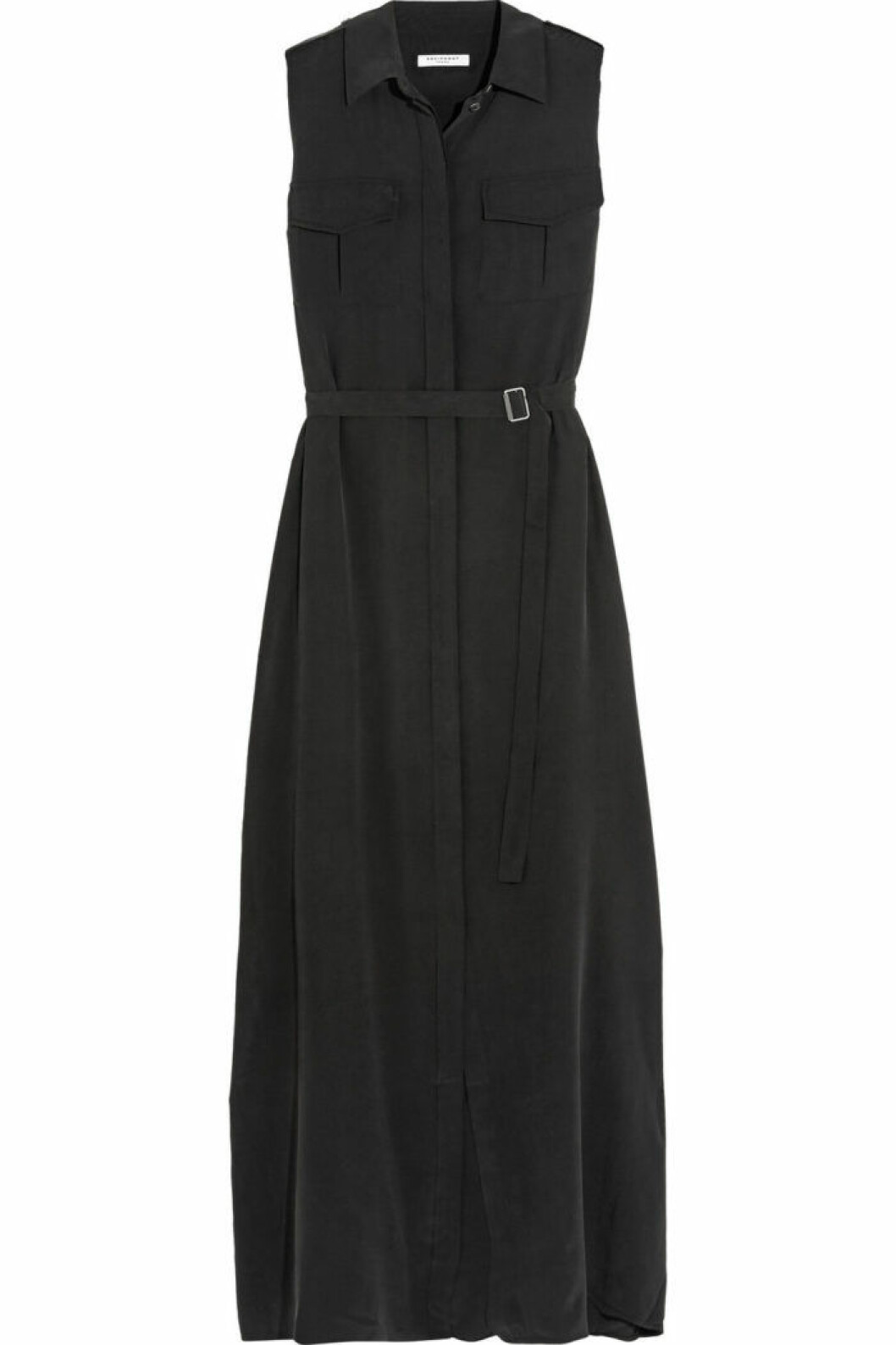 <a href="https://www.net-a-porter.com/se/en/product/707910/Equipment/major-washed-silk-maxi-dress" target="_blank">Hellång</a>, ca 5 950 kr, Equipment/www.net-a-porter.com svart-klanning-equipment-net-a-porter