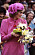 Diana i rosa klänning under ett besök i Australien.