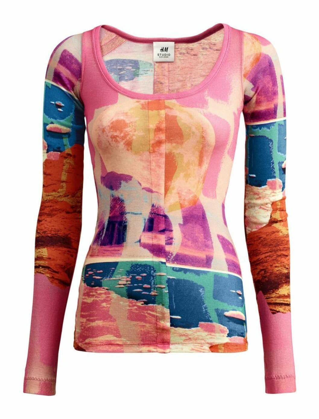 Mönstrad topp H&M Studio SS20