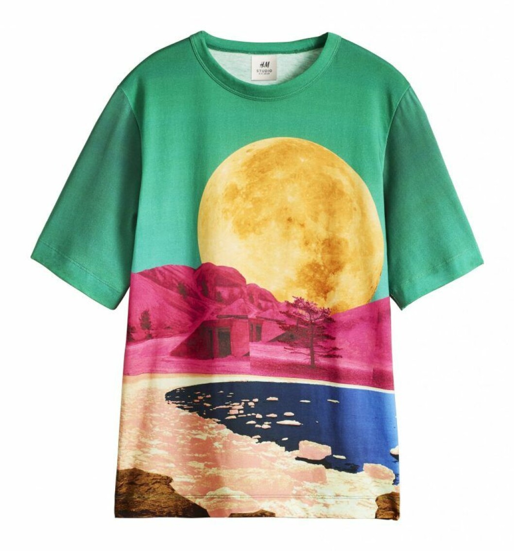 Månprint t-shirt H&M Studio SS20