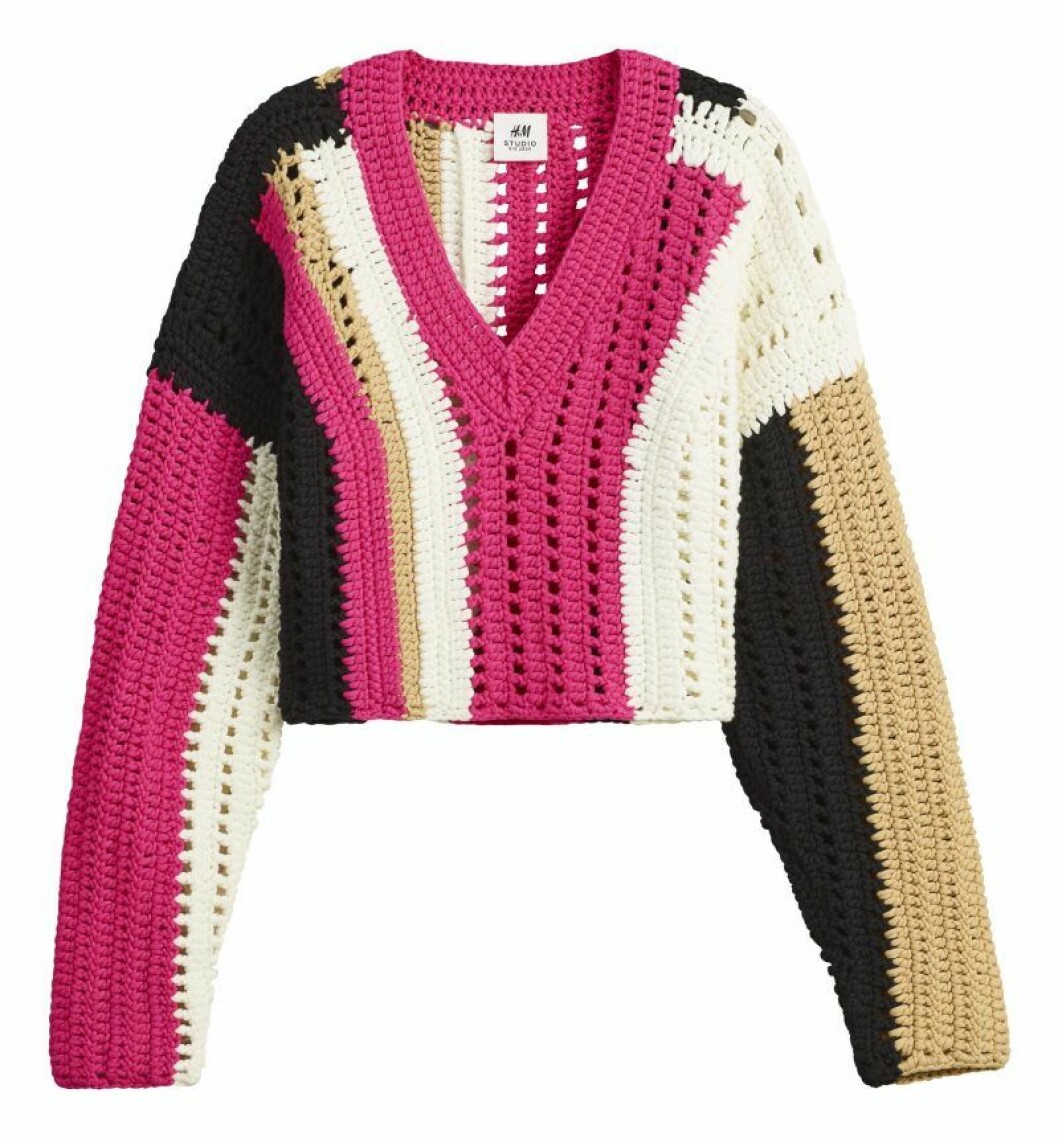 Virkad tröja från H&M Studio SS20