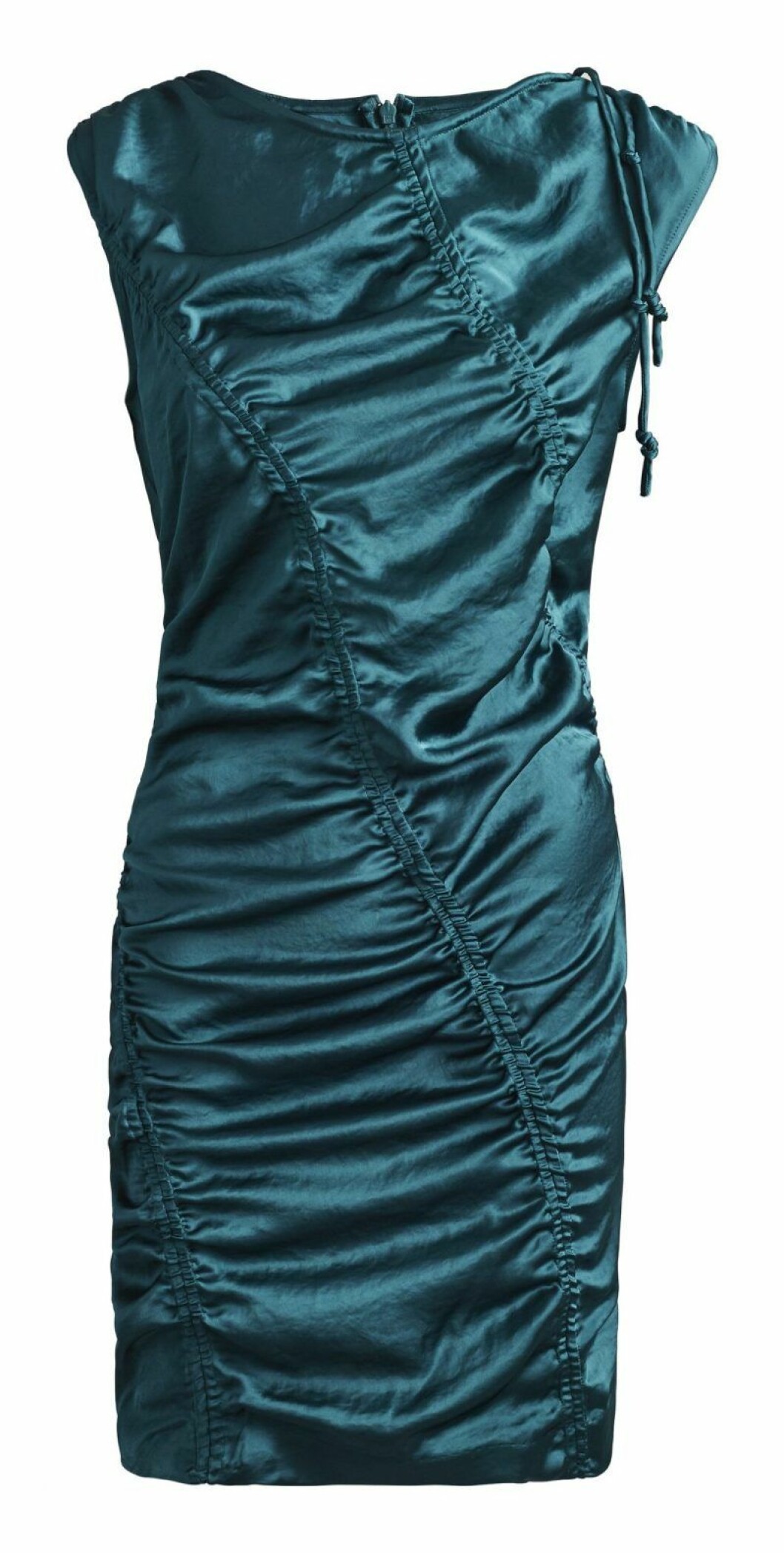 Blå metallic klänning H&M Studio SS20