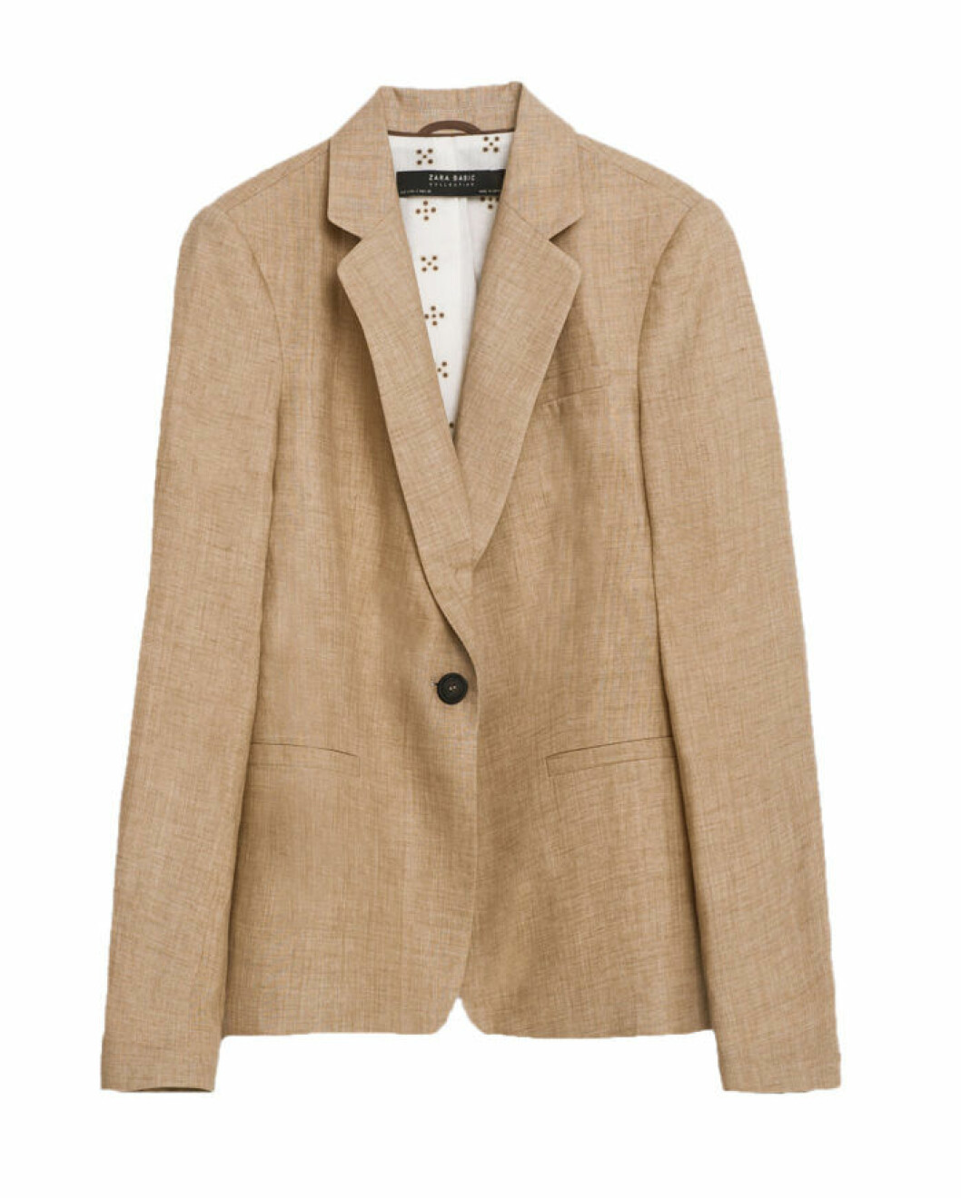 <a href="http://www.zara.com/se/sv/dam/blazers/linnekavaj-c797504p3200036.html" target="_blank">Kavaj</a>, 699 kr, Zara. beige-kavaj-zara