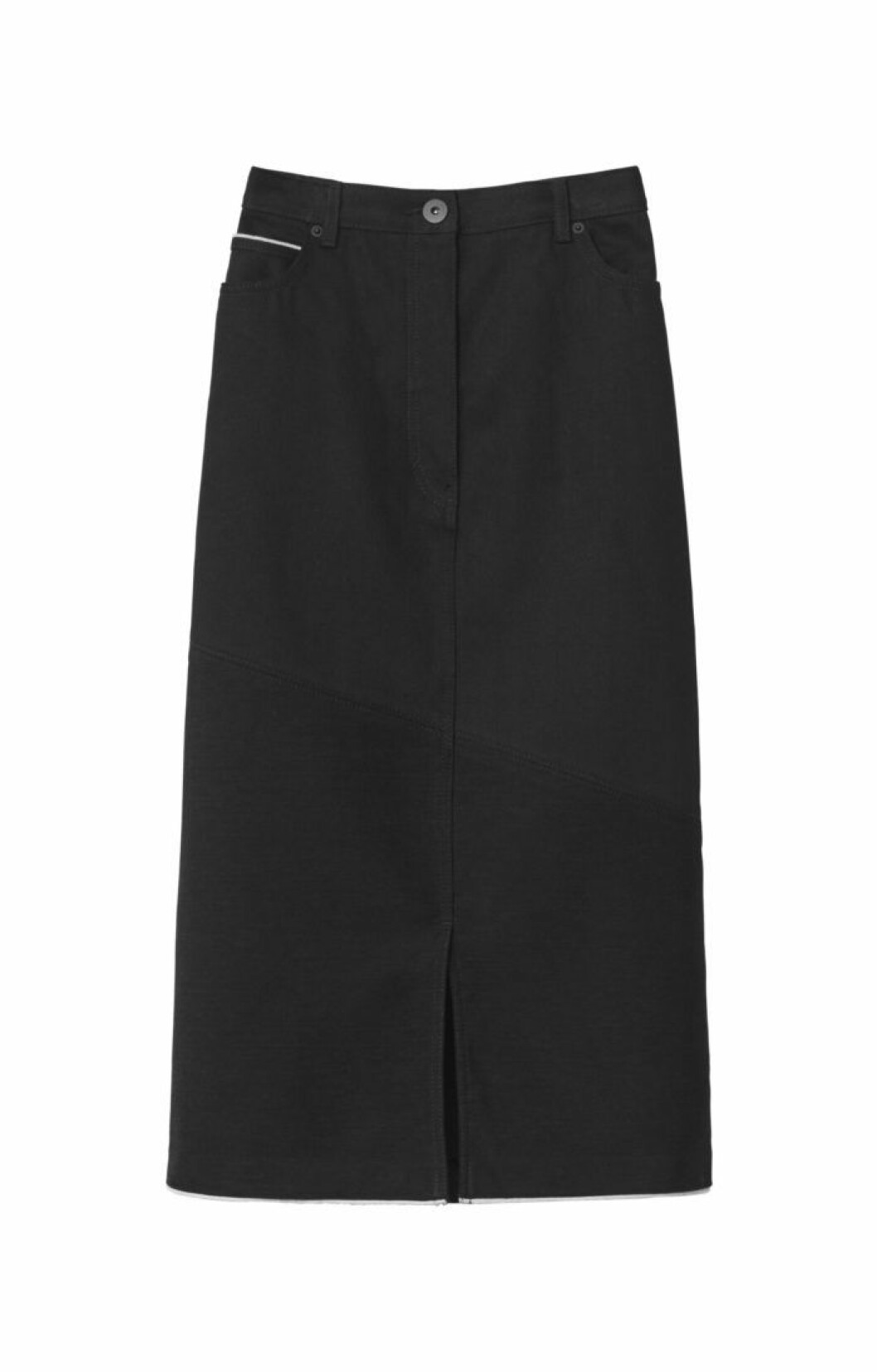 Svart slitsad kjol, 599 kr. Svart kjol H&M studio aw18