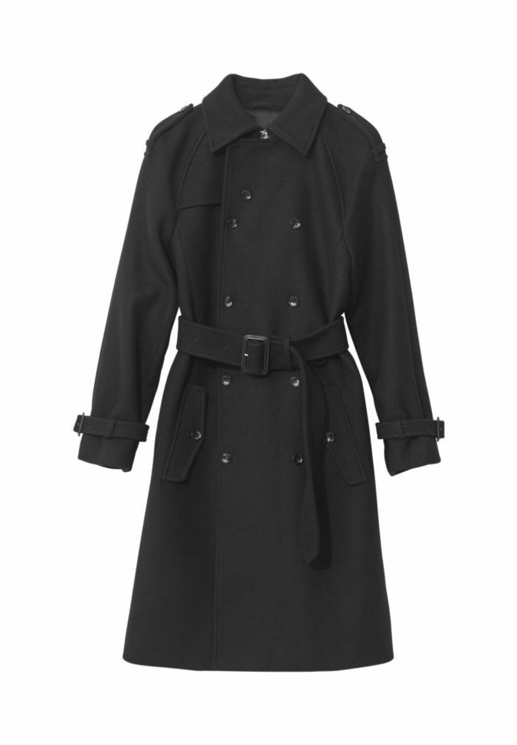 Svart trenchcoat, 1 999 kr svart kappa h&m studio aw18