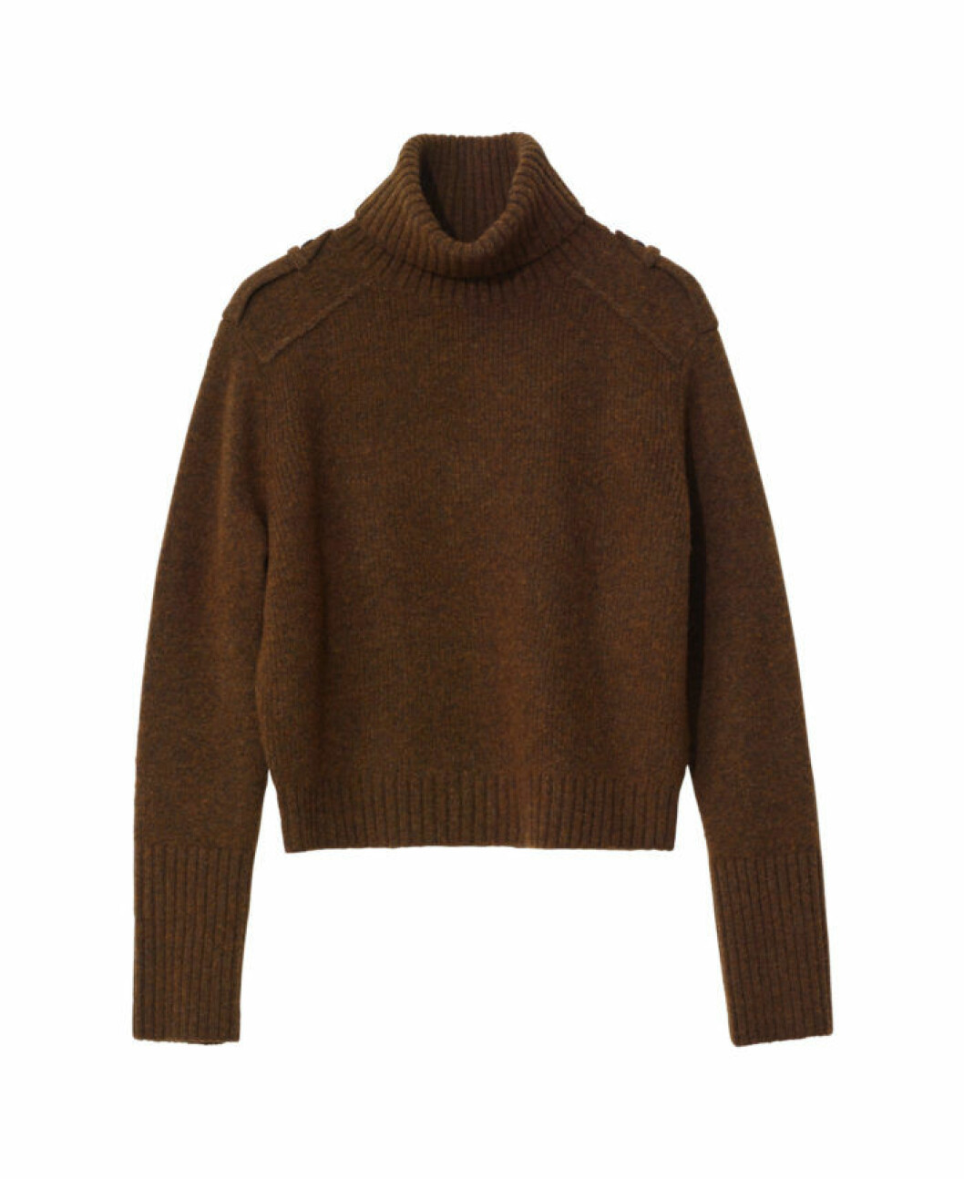 Brun stickad polotröja, 699 kr H&M Studio AW18 stickad polotröja