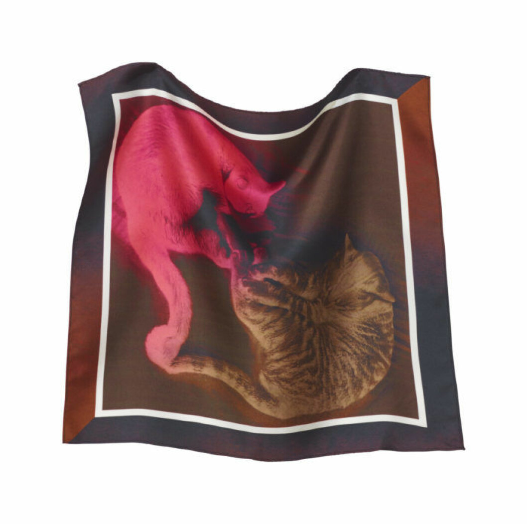 Scarf med katt-tryck, 249 kr. H&M Studio AW18 scarf