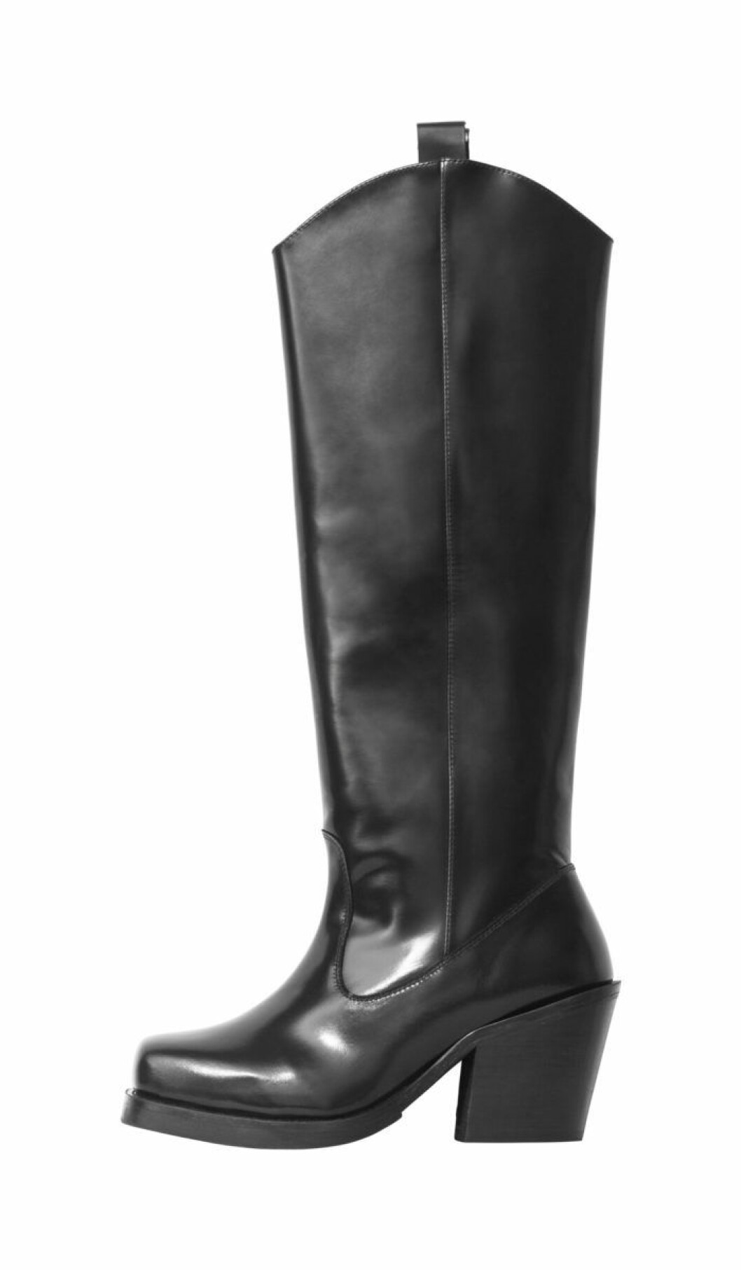 Svarta höga stövlar, 1 499 kr. H&M Studio AW18 svarta stovlar