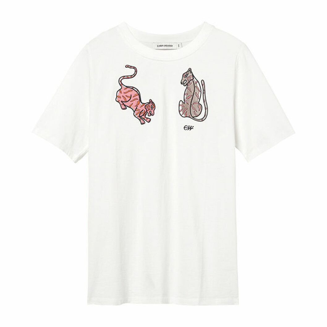 T-shirt med print