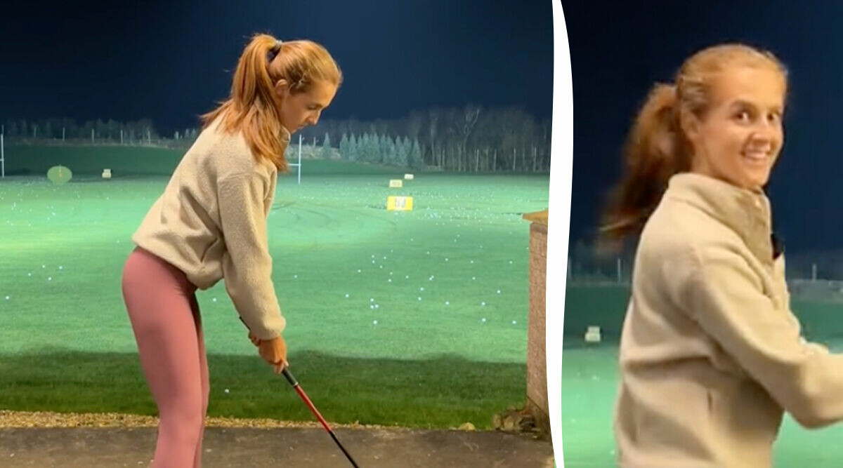 Mannen försöker förklara golf – för kvinnliga golfproffset