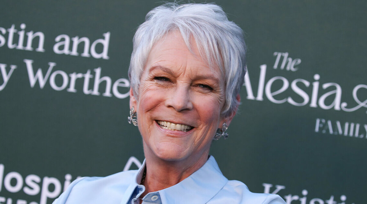 Jamie Lee Curtis osminkade bild – hyllar