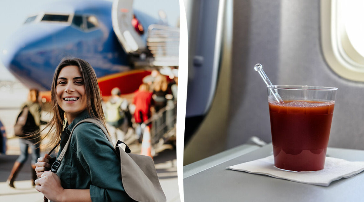 Därför dricker så många tomatjuice på flygplanet