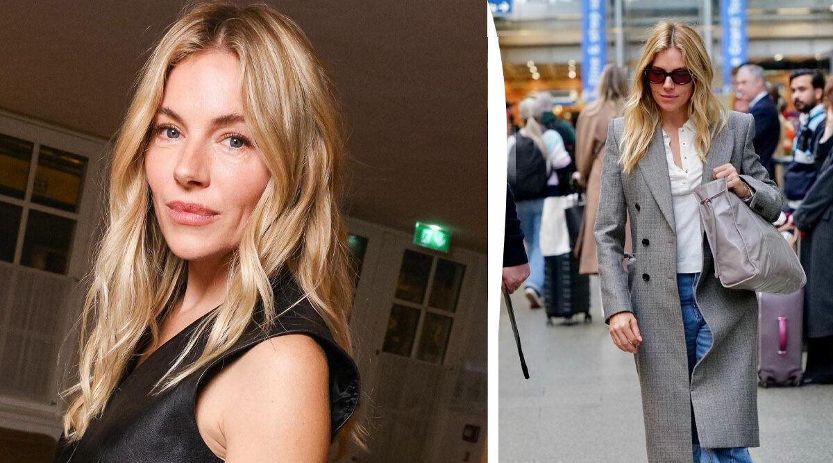 Kolla in Sienna Millers snygga styling av kontroversiella jeanstrenden