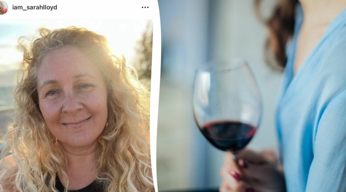 Sarah drack vin varje dag – insikten i klimakteriet fick henne att sluta