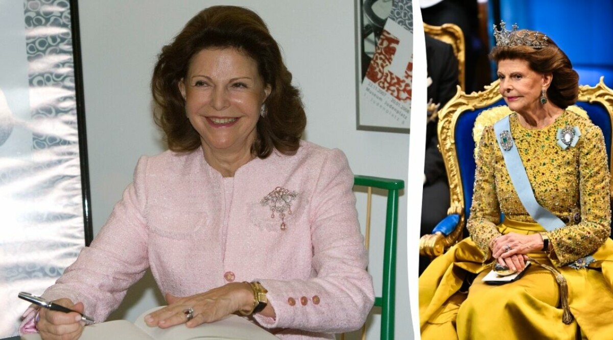 Detaljen Silvia vägrar ta av sig – bär den även på Nobel