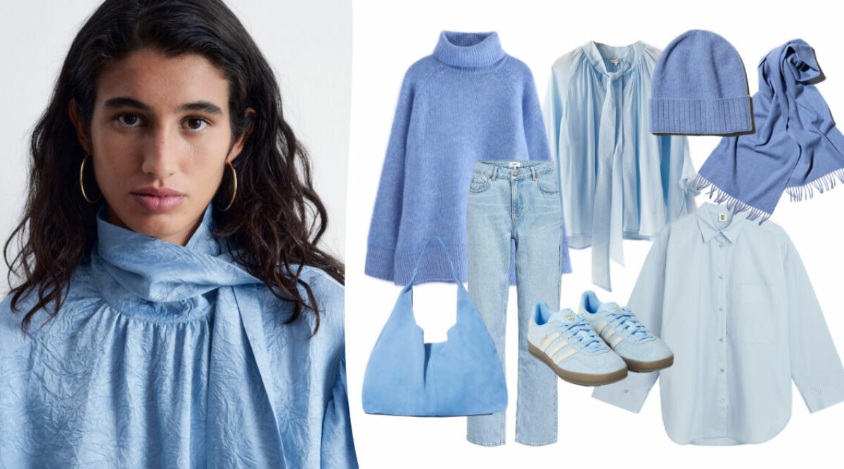 Ljusblå kläder – trendigaste köpen för vintern 2026