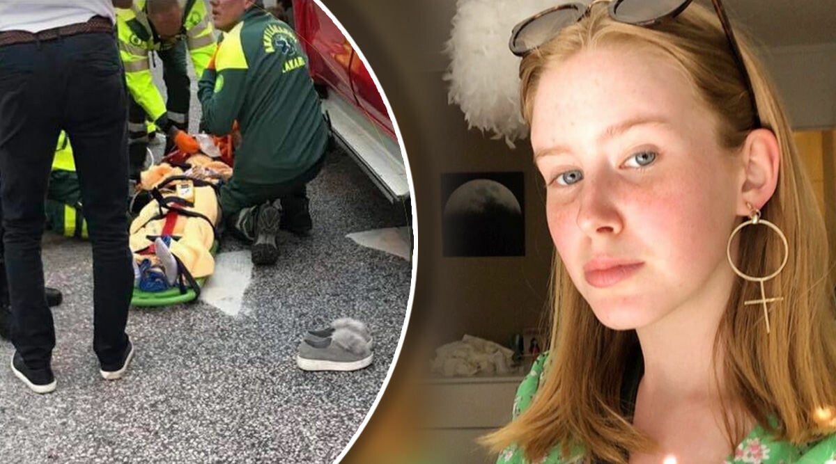 Livia, 16, mejades ner på övergångsställe