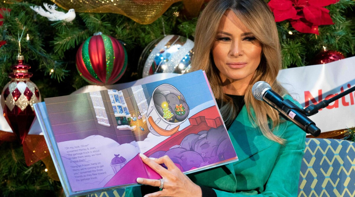 Melania Trumps vägrade ha munskydd – på barnsjukhuset