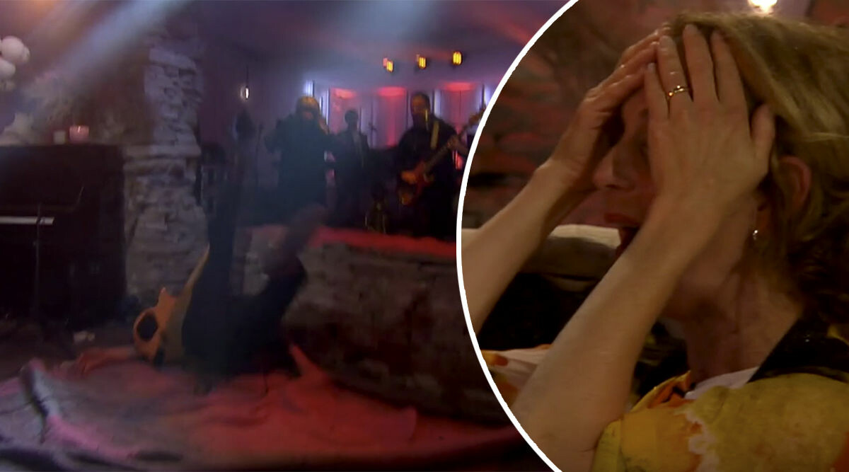 Helen Sjöholms chock efter olyckan i tv
