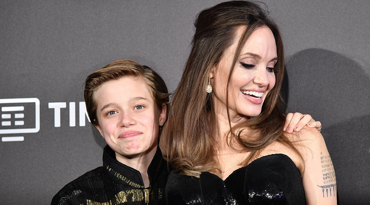 Bilderna på Angelina Jolie och Shiloh visar barnets förändring