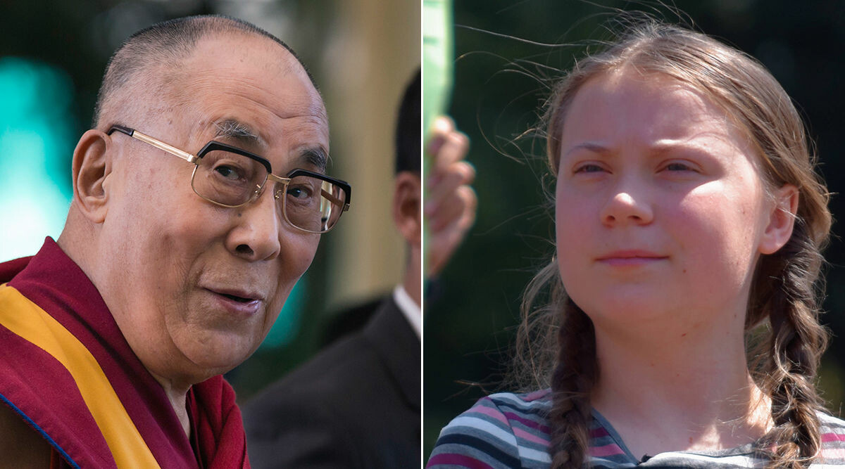 Dalai lamas hyllning till Greta Thunberg: ”Ser en lillasyster”