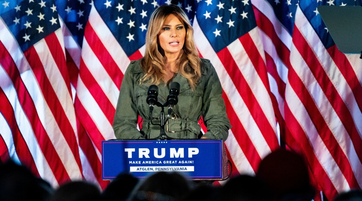 Melania Trump slår tillbaka mot anklagelserna – fokuserar på sonen