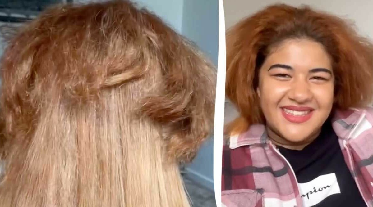 Videon visar katastrofala frisyren – så räddar vännen håret